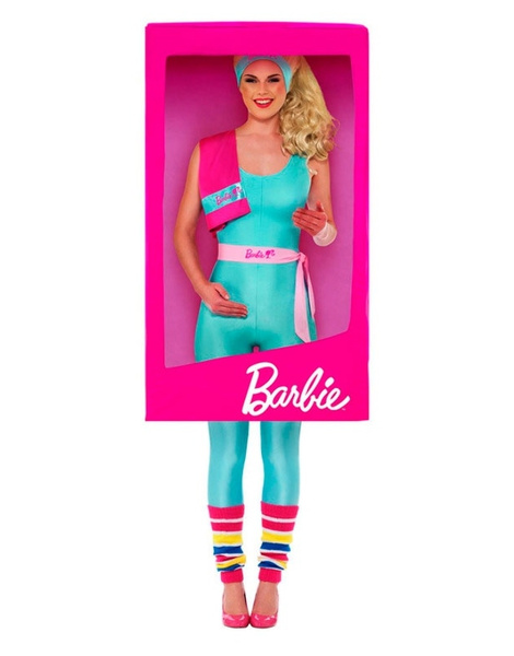 Disfraz caja Barbie 3D para mujer