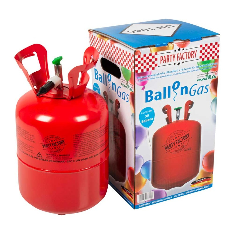 Bombona Helio desechable para 30 globos