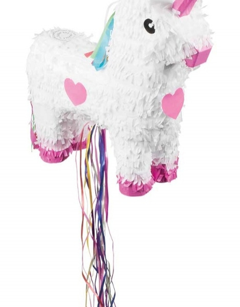 Piñata Unicornio blanco 47x39 cm