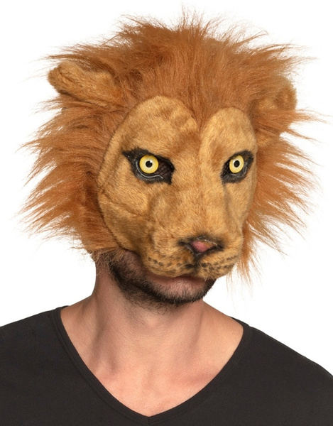 Máscara León de felpa