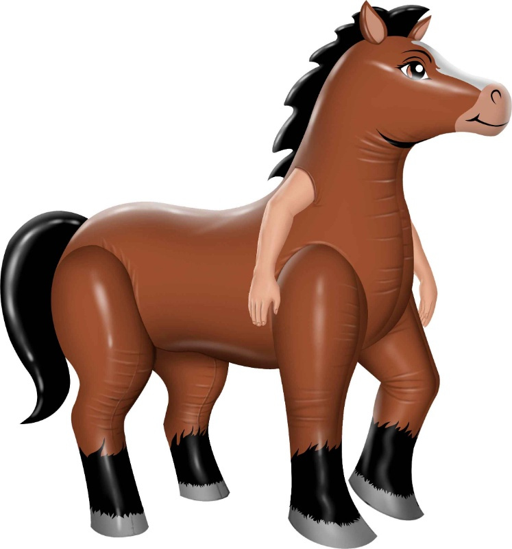 Fato de Sr. Cavalo Inflável