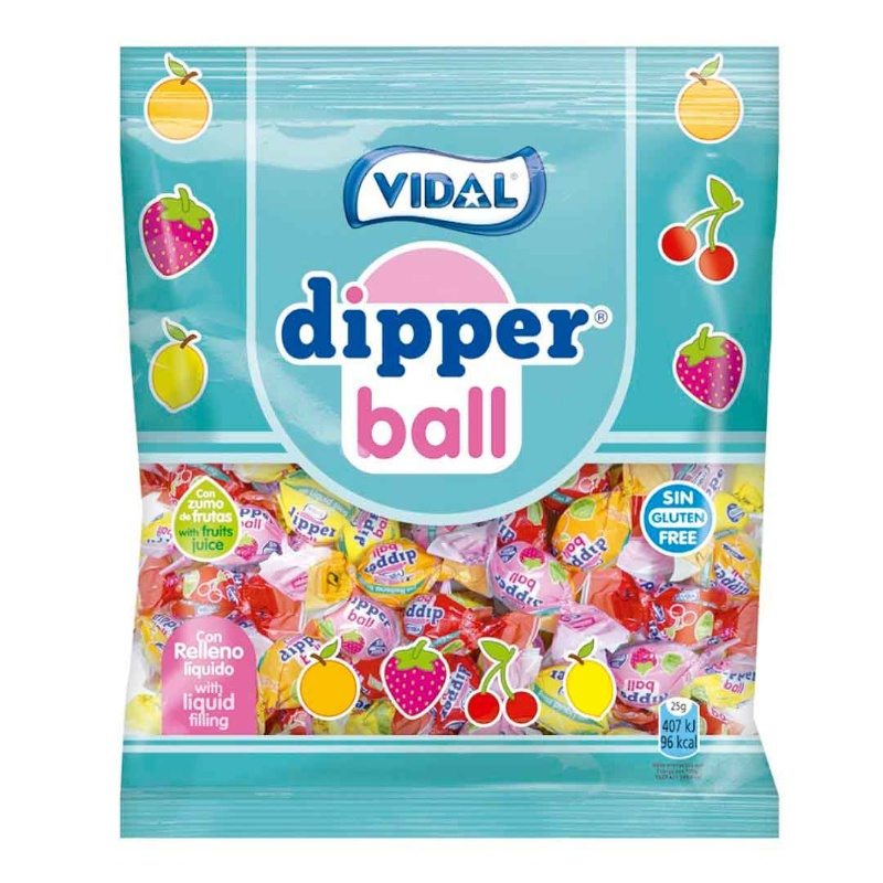 Caramelos Dipper ball relleno 900grVidal