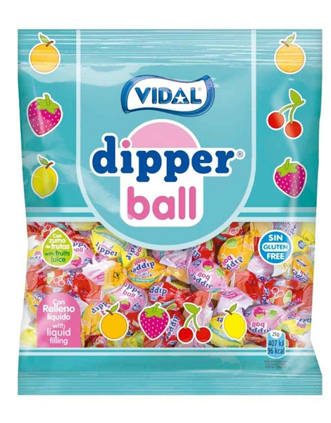 Caramelos Dipper ball relleno 900grVidal