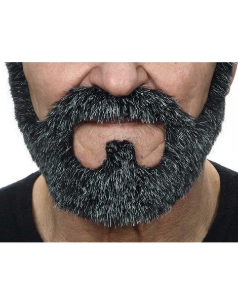 Barba con Bigote canosa Lujo