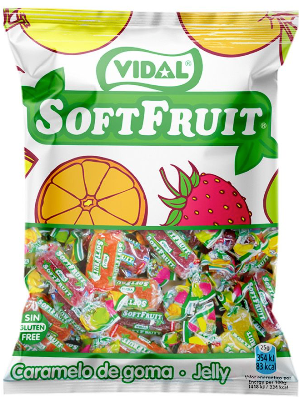 Soft Fruit caramelos  Bolsa 1 kilo Vidal