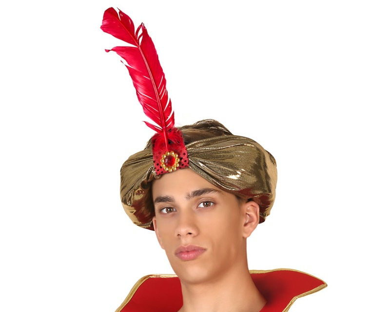 Pena de cores metálicas de turbante Rosco
