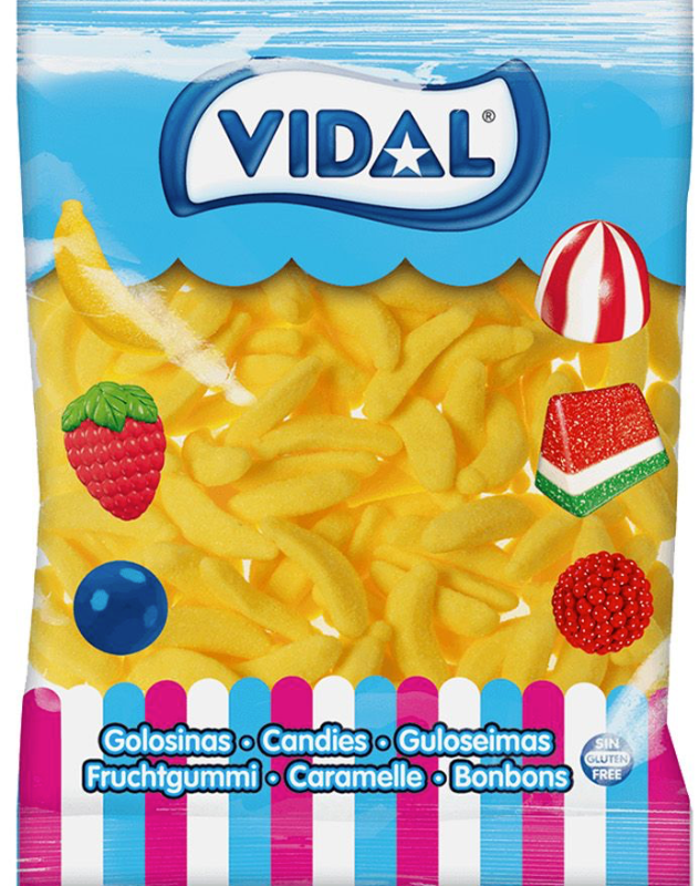 Bolsa Bananas Gigantes 1 Kg. Vidal