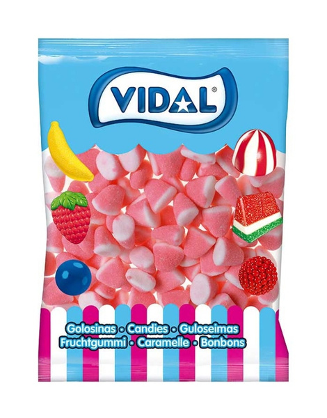 Bolsa Besos Fresa y Nata 1Kg. Vidal