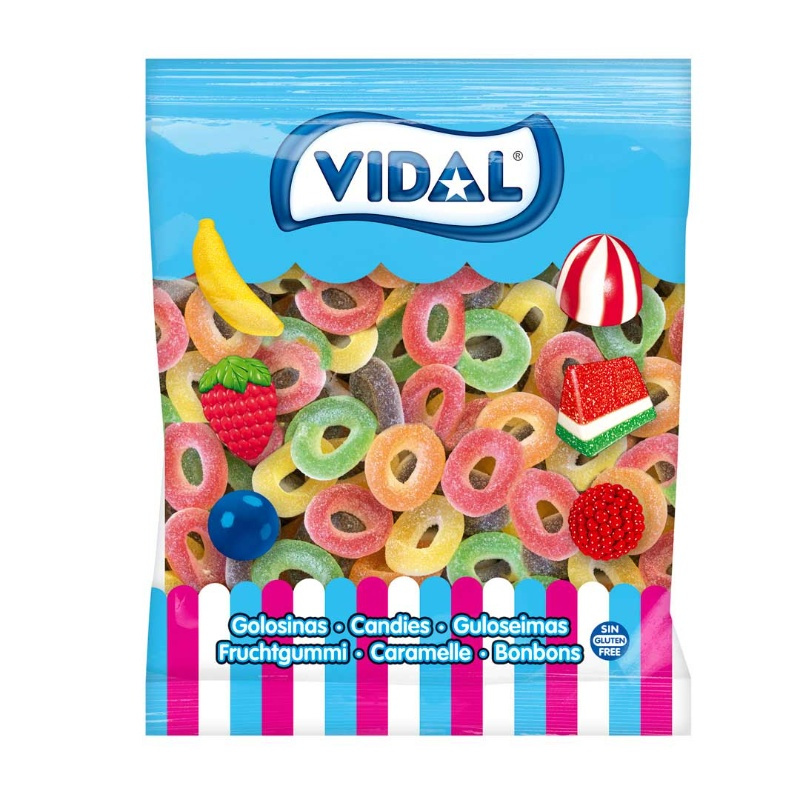 Bolsa Aros surtidos AZ  1 Kg. Vidal
