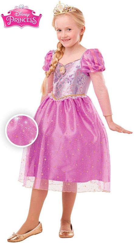 Disfraz Rapunzel Glitter/Spark DLX niña