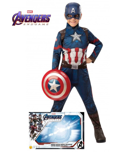 Disfraz Capitán America+Escudo EG CJ INF