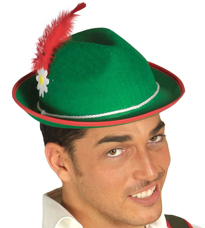 Sombrero Tirolés verde adulto