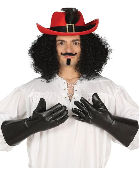 Guantes Mosquetero simil cuero adulto