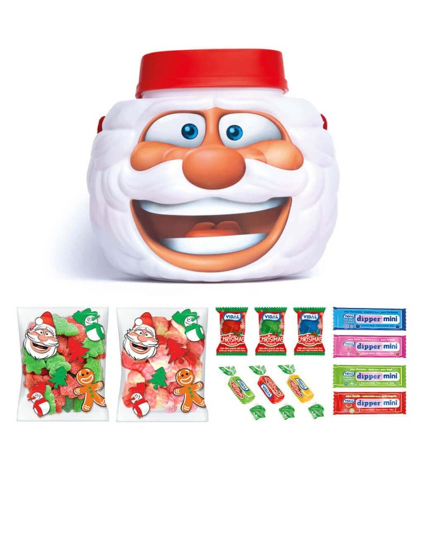 Cubo Navideño C/tapa Chuches 180gr Vidal