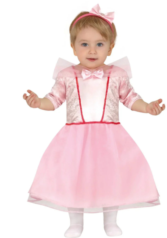 Fato de princesa rosa para bebê