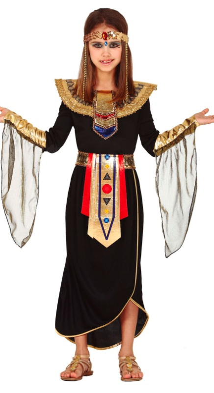 Disfraz Egipcia negra para niña