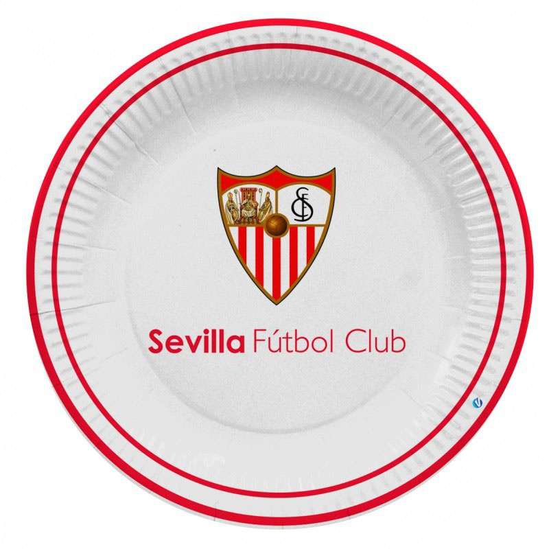 Platos 8 unid. Sevilla F.C. 23 cms.