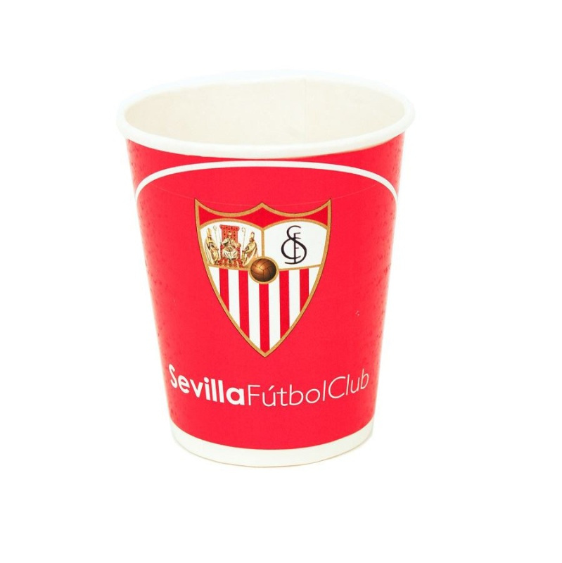 Vasos Sevilla F.C. 8 unid. desechables