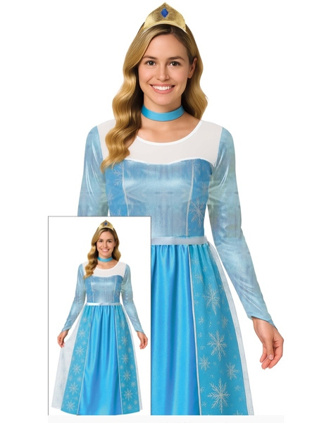 Fato de princesa gelado para mulher