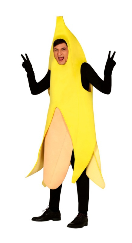 Disfraz Banana marrana para adulto