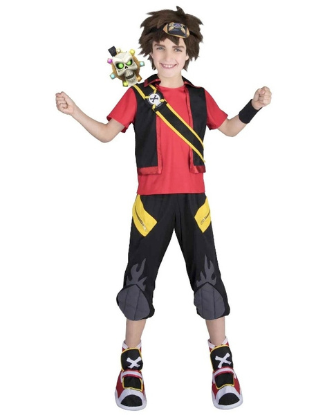 Disfraz Pirata divertido con peluca niño