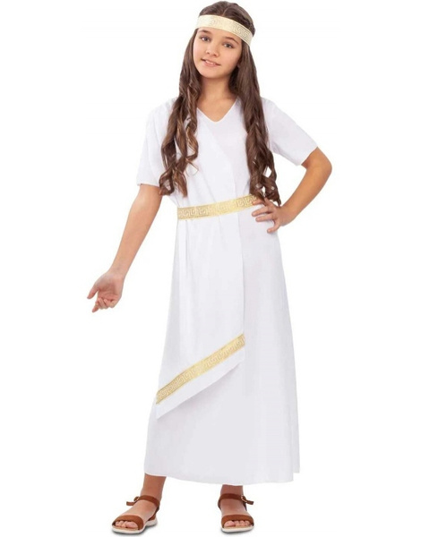 Disfraz Romana blanca para niña