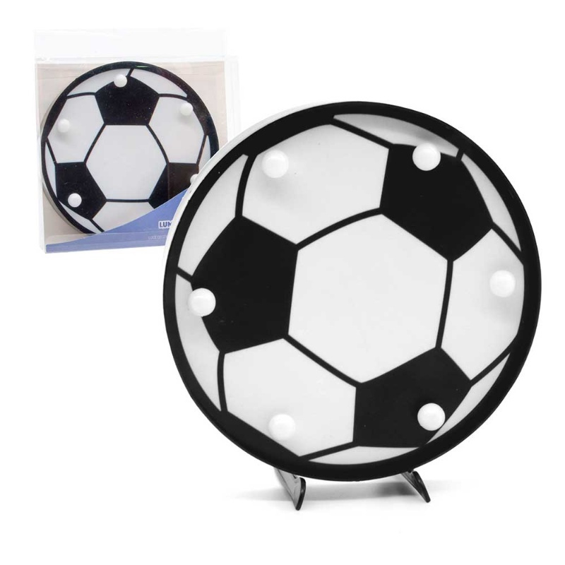 Figura Led Balón Fútbol