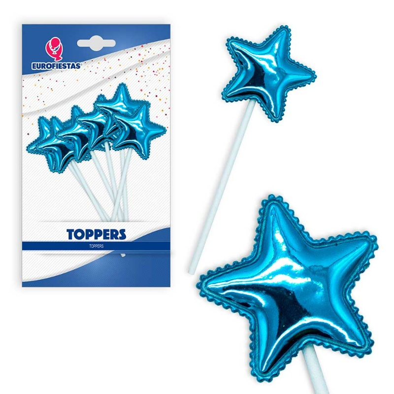 Topper estrella colores colores