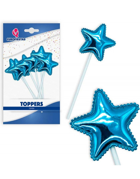 Topper estrella colores colores