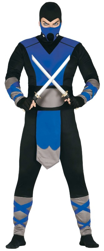 Disfraz Ninja Azul Adulto