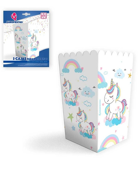 Caja Palomitas Colección Unicornios