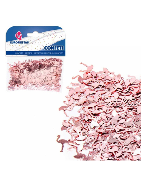 Confeti Brillante Flamingo Oro Rosa