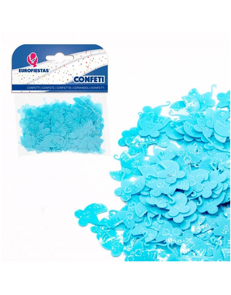 Confeti Brillante Carrito Azul/Rosa