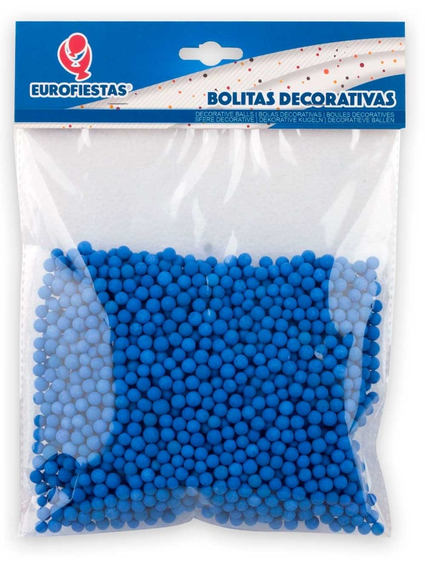 Bolitas decorativas 8mm 10 gr. az/ros