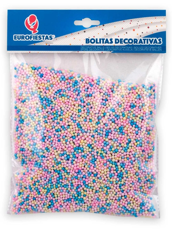 Bolitas decorativas 4mm 10 gr. colores