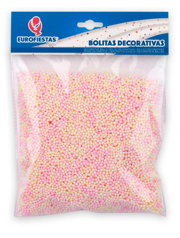 Bolitas decorativas 4mm 10 gr. pastel