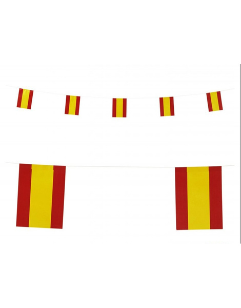 Guirnalda Banderas de España en tela 3M.