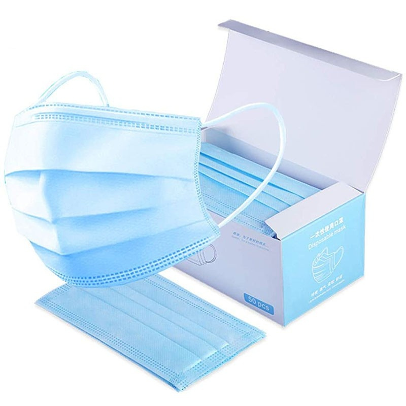 Caja 50 mascarillas triple capa CE
