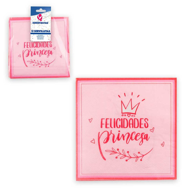 12 Servilletas colección Felic.Princesa