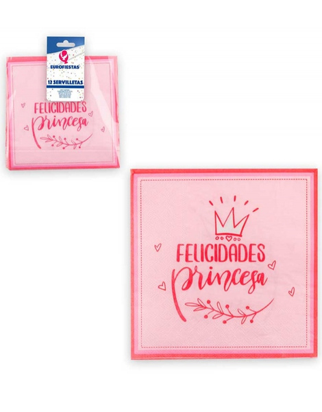 12 Servilletas colección Felic.Princesa