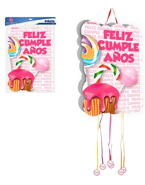 Piñata Feliz Cumple Chuches 35x50cms