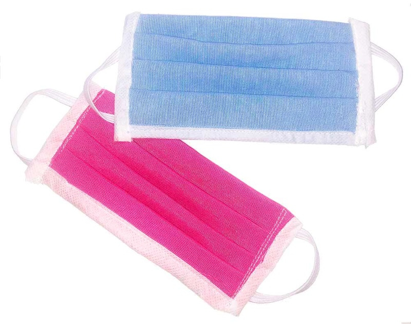 Mascarilla infantil celeste o rosa