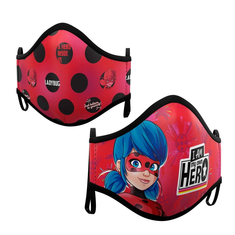 2 Mascarillas Lady Bug Premiun inf./juv.