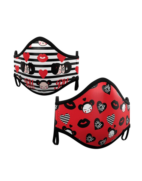 2 Mascarillas Pucca Premiun Inf./Juv.