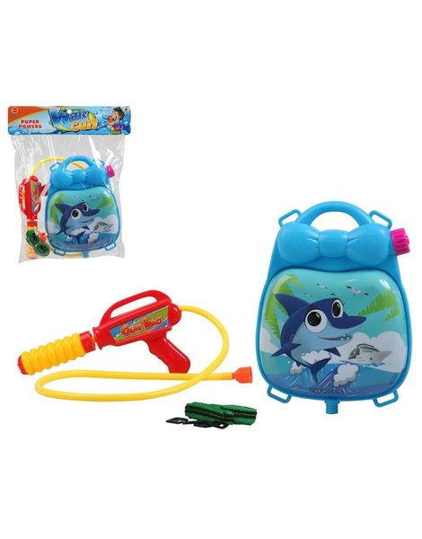 Pistola agua con mochila tibubrón