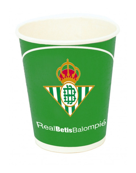 Vasos Real Betis Balompie 8 unidades