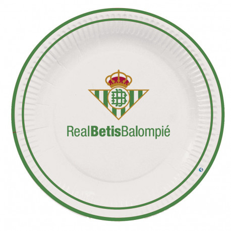 Platos Real Betis Balompie 8 unid. 23cms