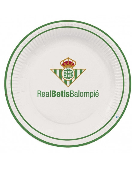 Platos Real Betis Balompie 8 unid. 23cms