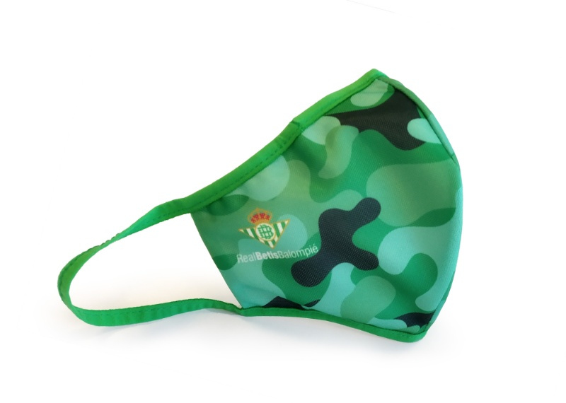 Mascarilla Real Betis camuflaje junior