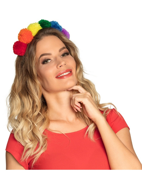 Tiara Pompón raimbow